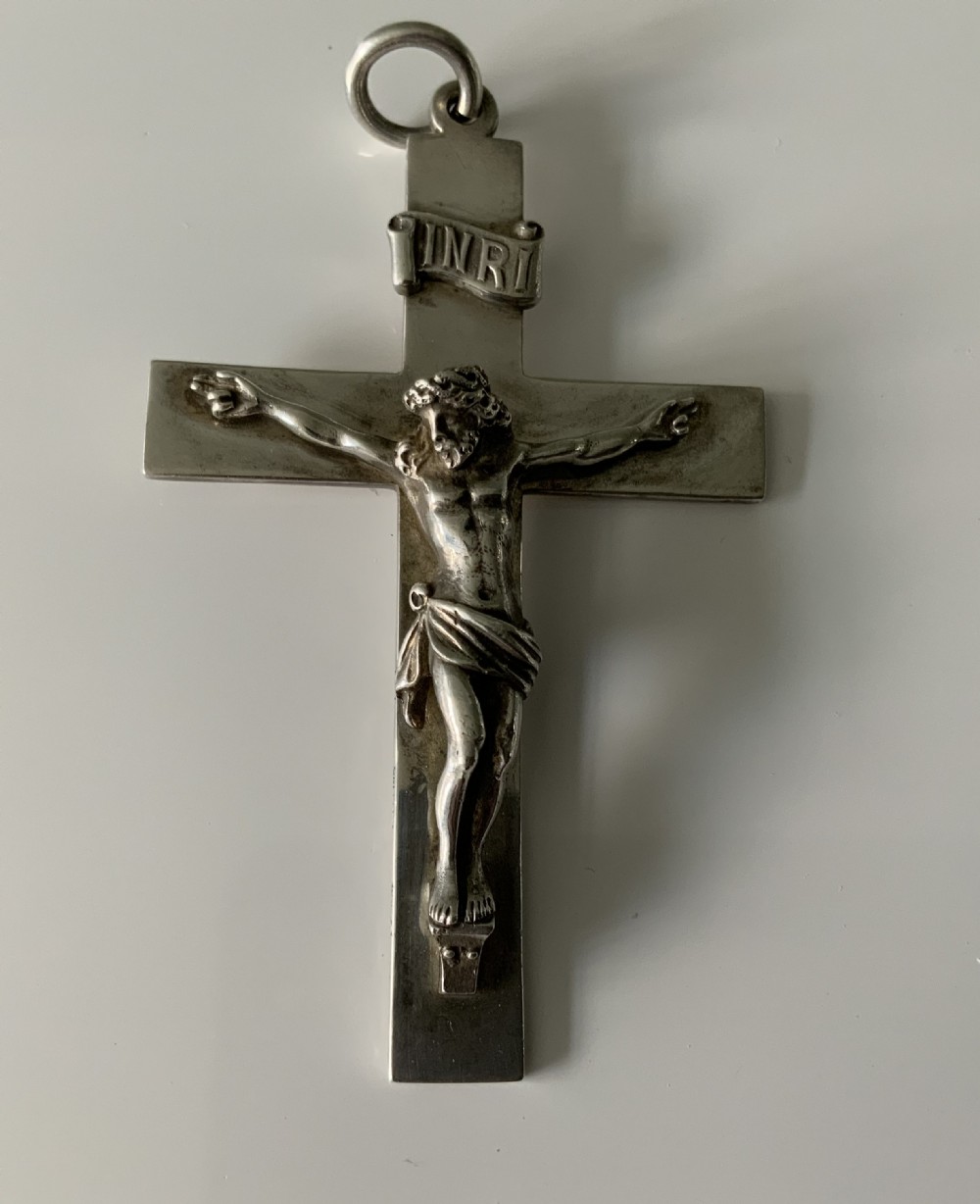 Gorham silver crucifix 1892