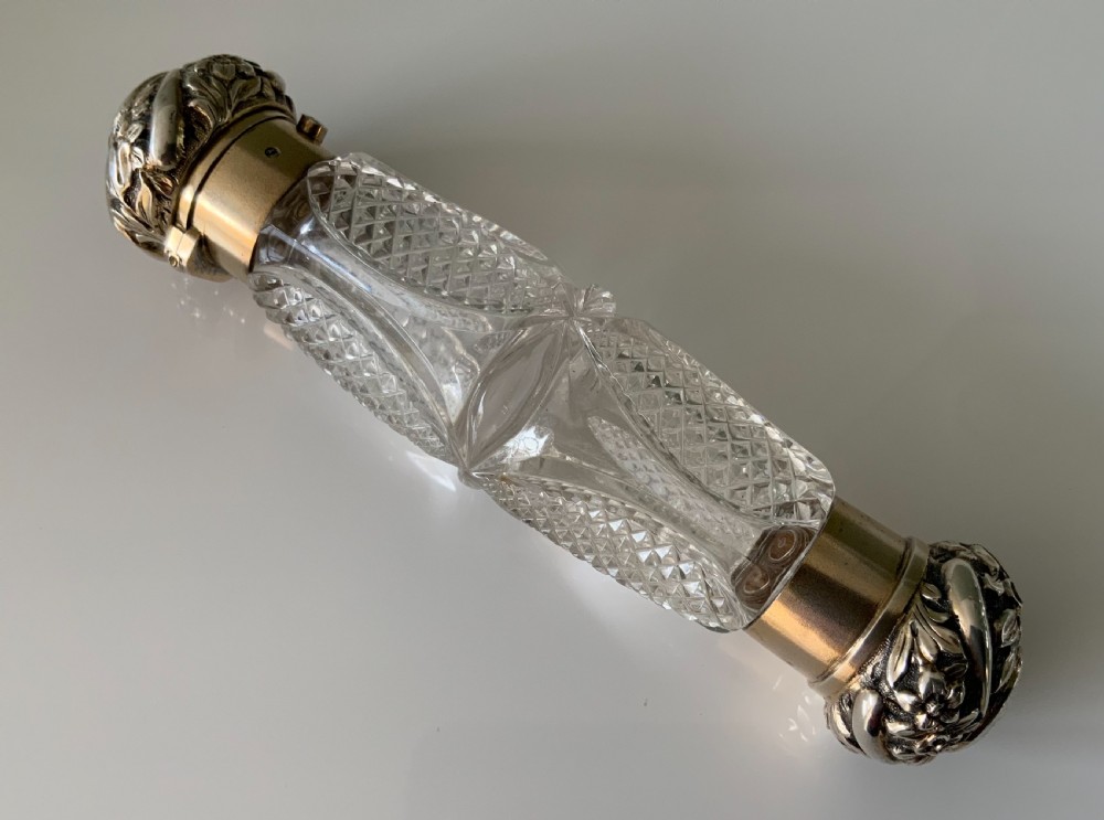 Double ended silver perfume bottle View III