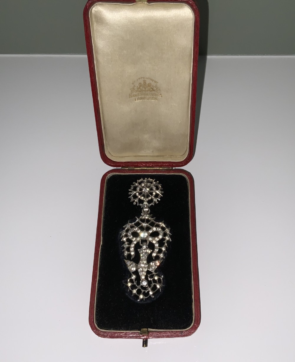 French Georgian St Espirit pendant - silver & paste