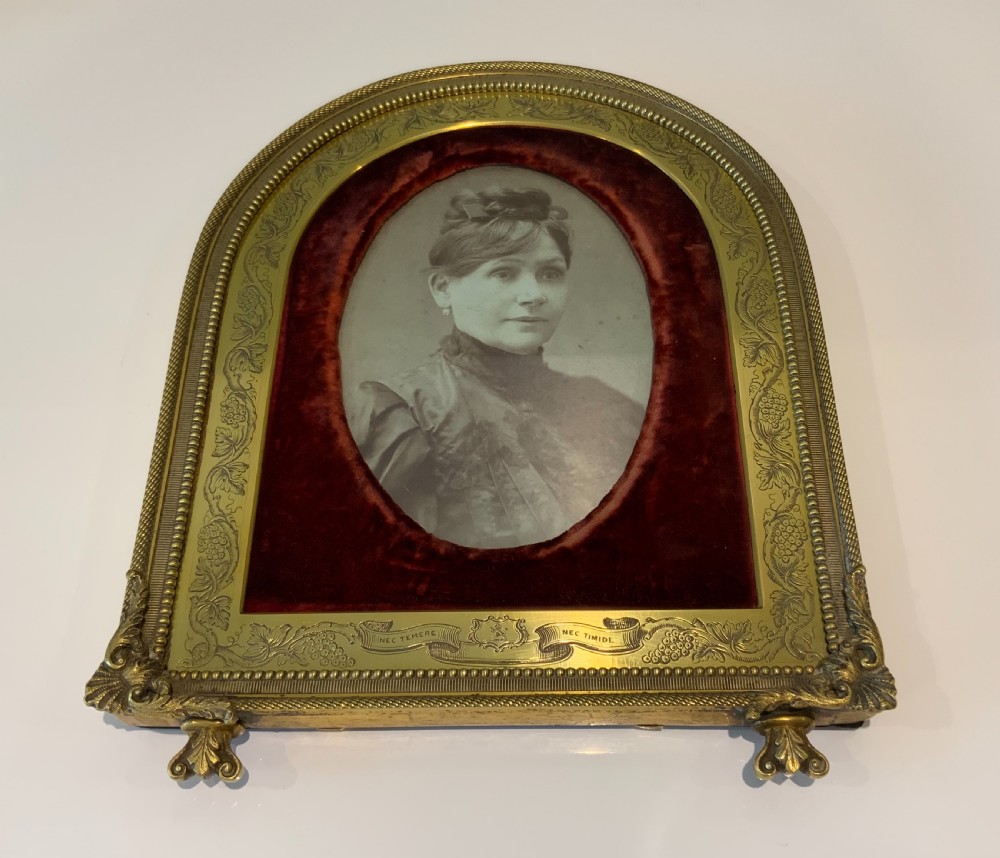 Top Quality Victorian brass photograph frame View II
