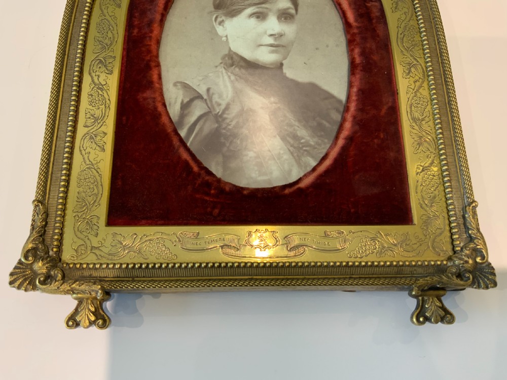 Top Quality Victorian brass photograph frame View III