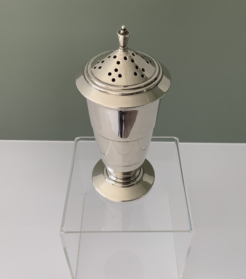 Art Deco silver sugar sifter