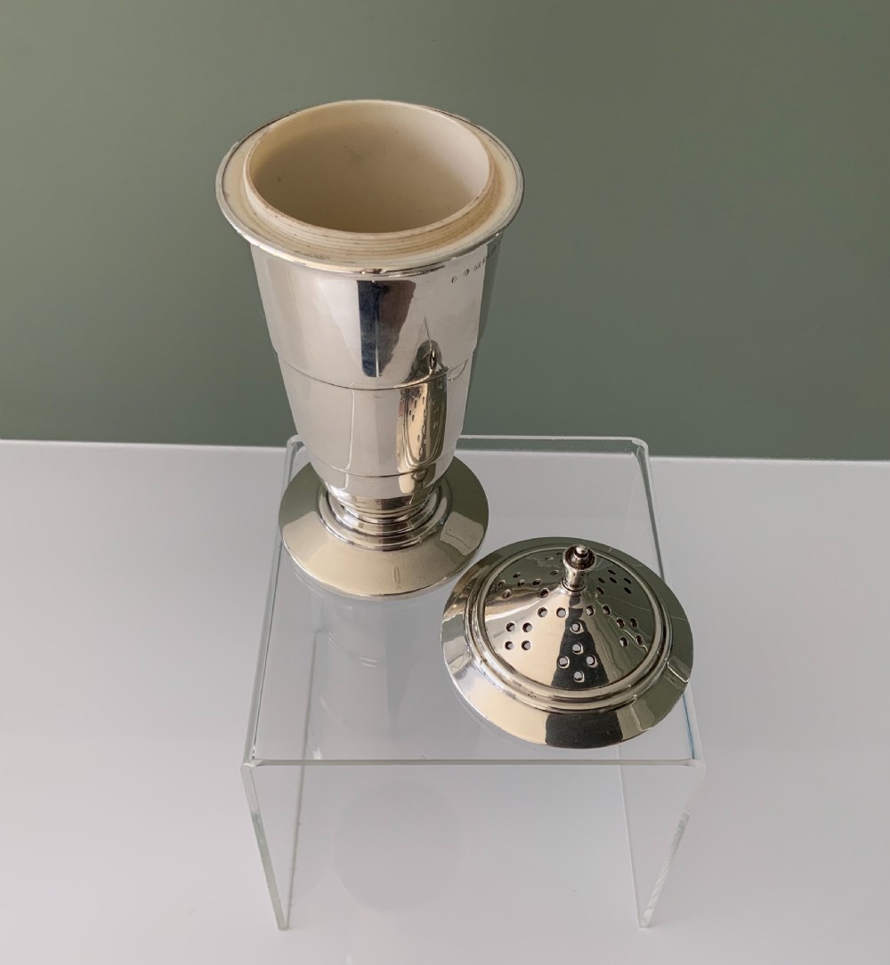 Art Deco silver sugar sifter View II