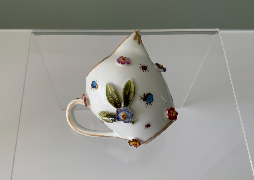 Rare Samson miniature flower encrusted porcelain  View VI
