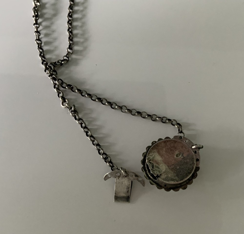 Dutch silver knitting needle guards - late 18th century View III