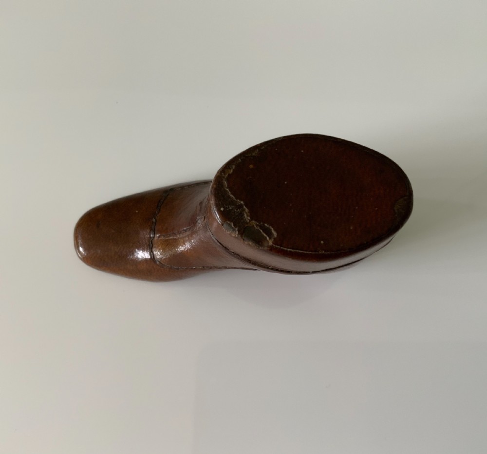 Rare novelty travelling inkwell in the form of a boot View IV