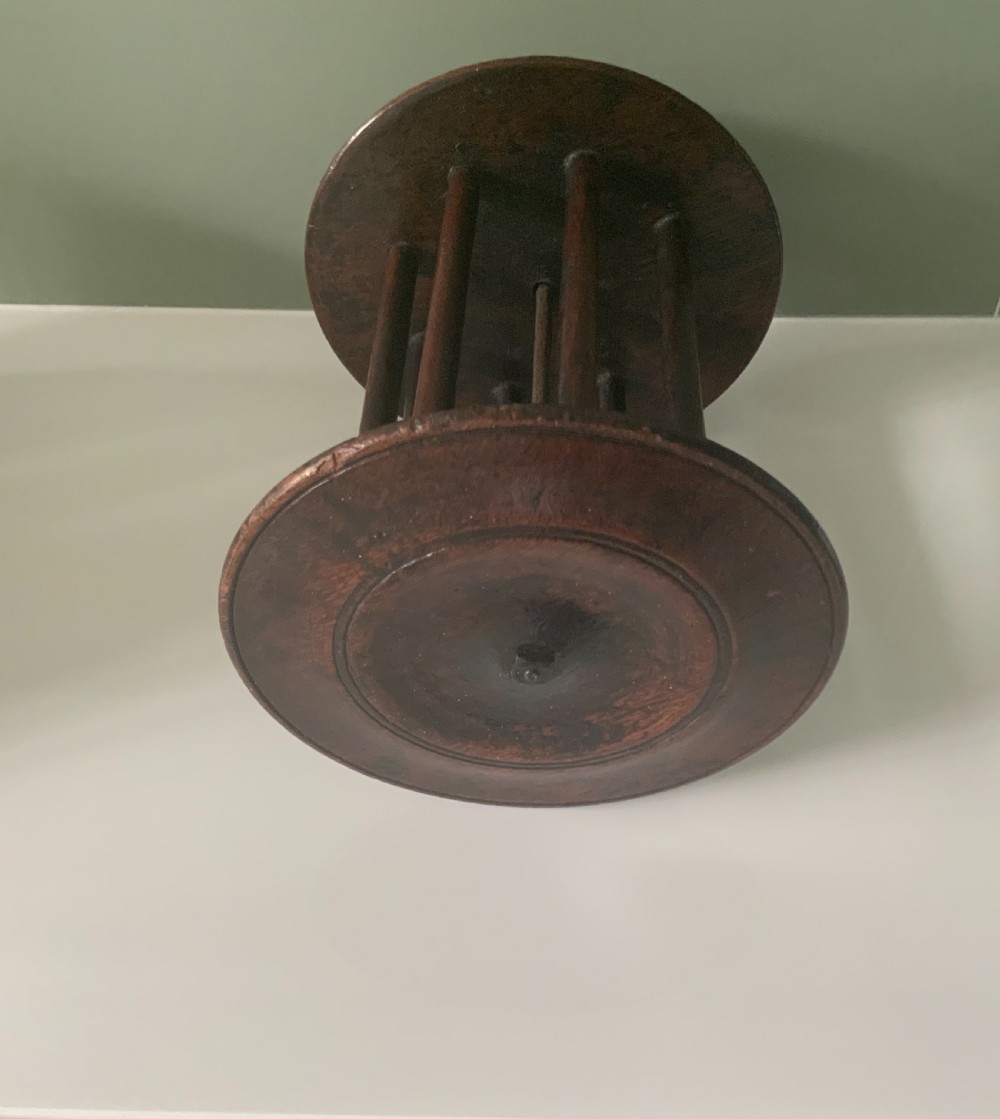 19th Century Mahogany fishing line drier View III
