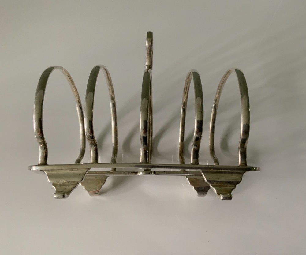 Large silver toast rack Mappin & Webb View IV