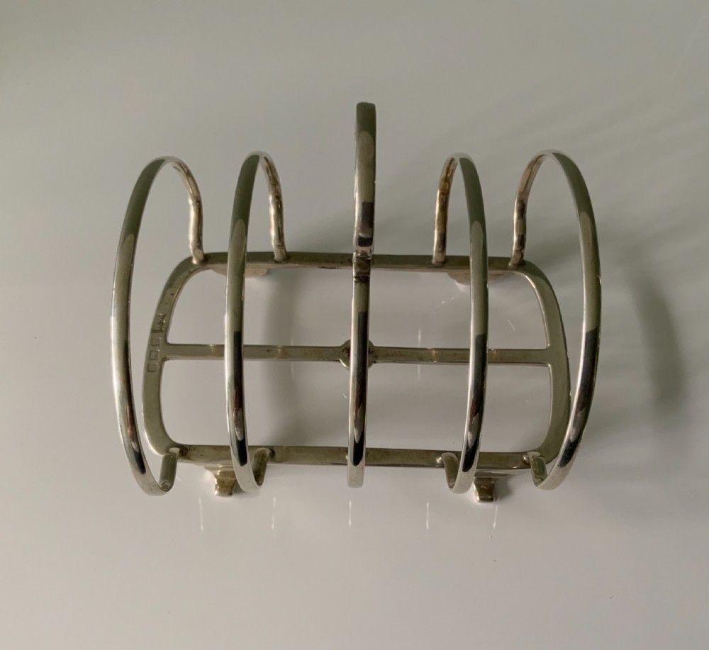 Large silver toast rack Mappin & Webb View V