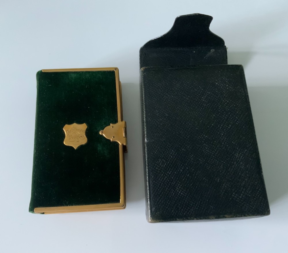 Victorian velvet common prayer book