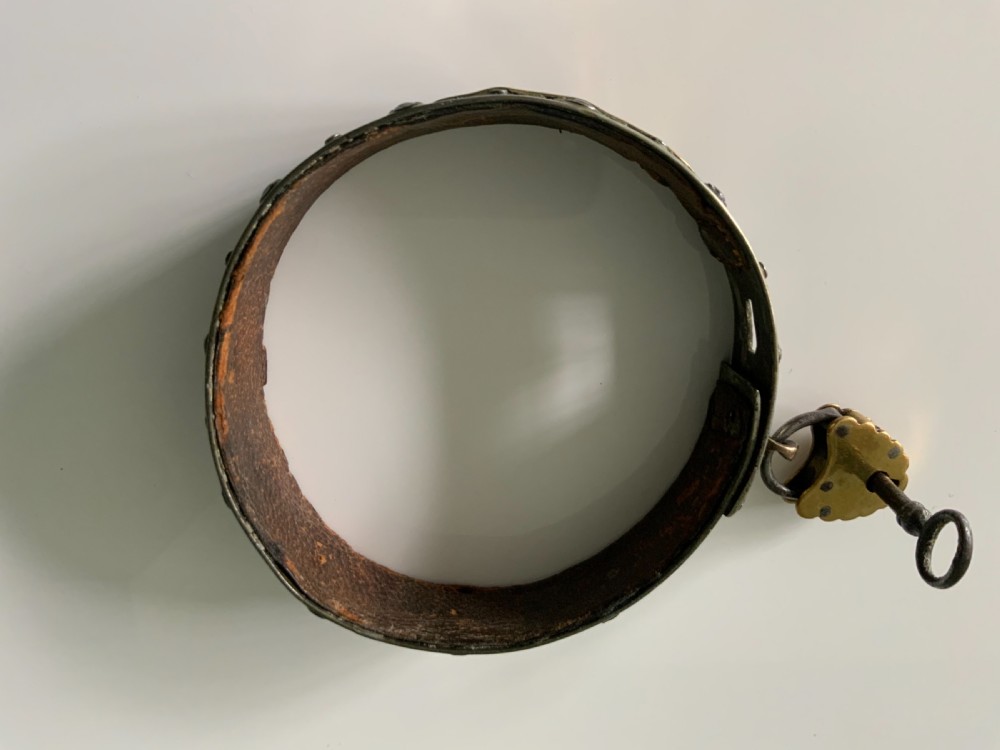 Georgian steel dog collar View V