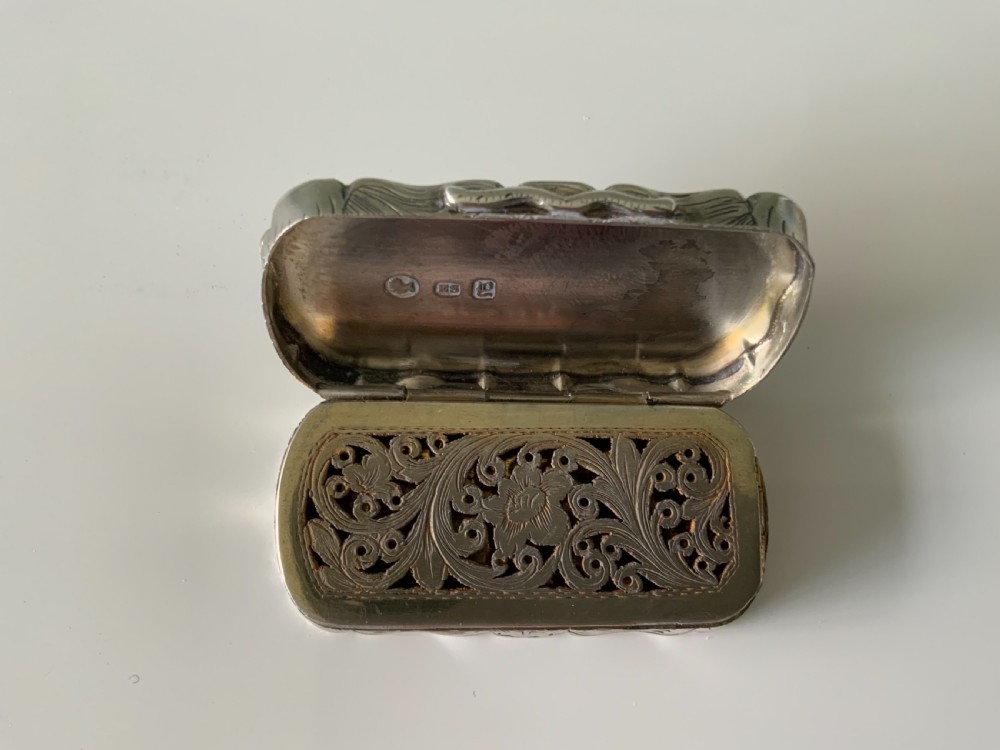 Silver vinaigrette 1847 View IV