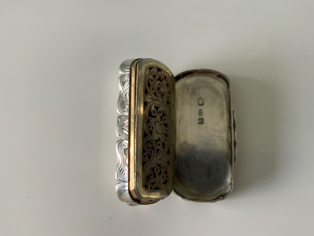 Silver vinaigrette 1847 View V
