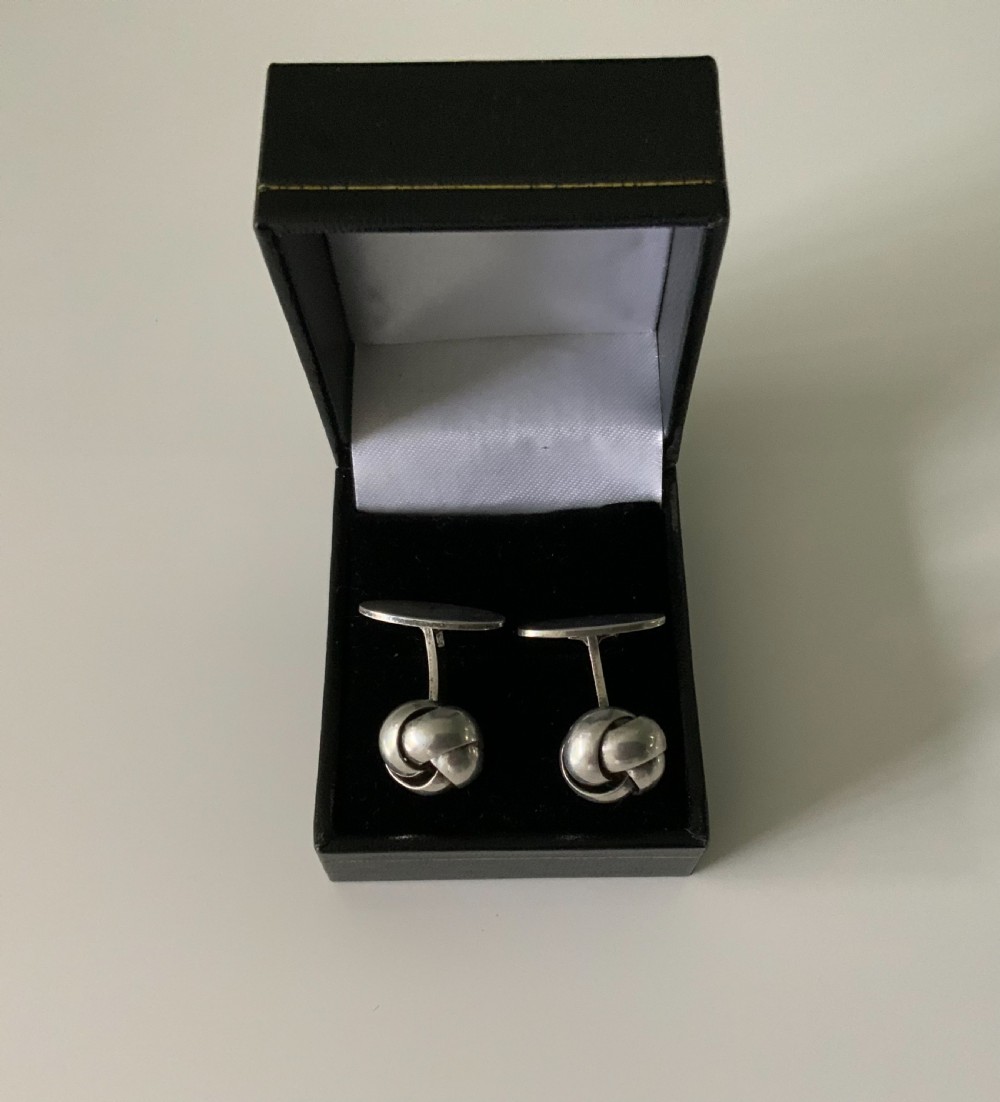Danish silver cufflinks View III