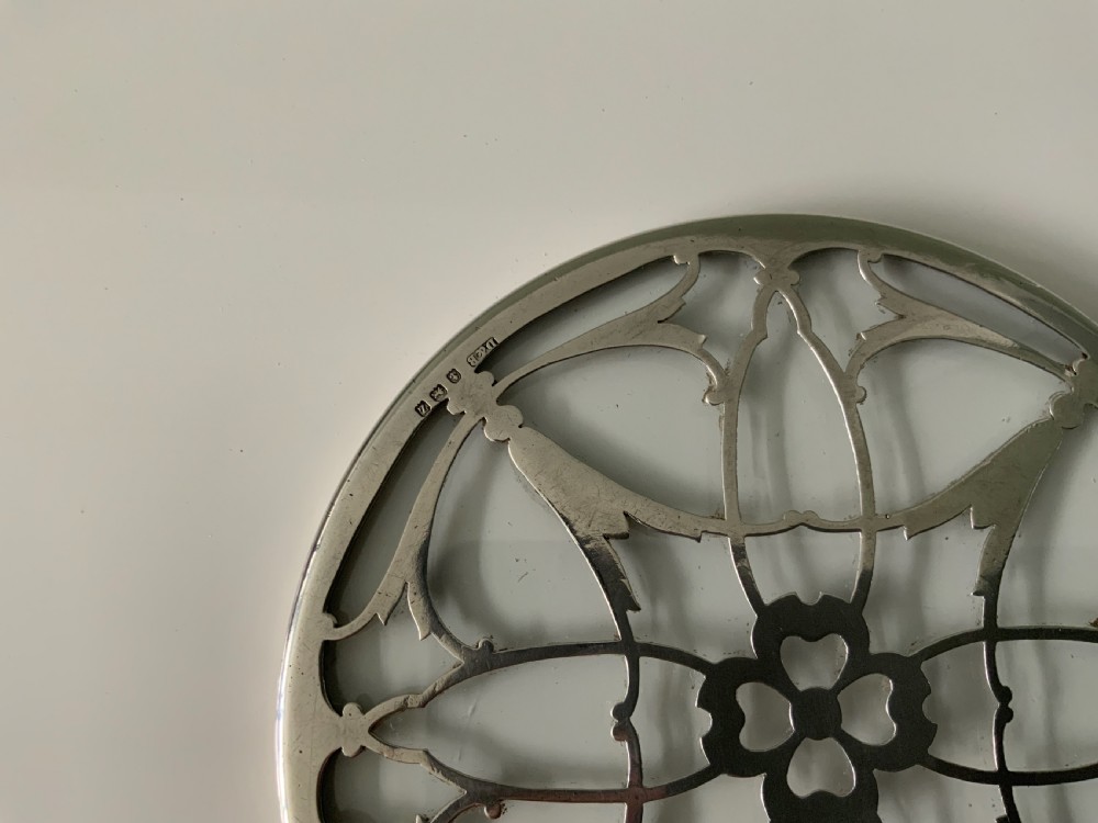 Silver trivet teapot stand View II