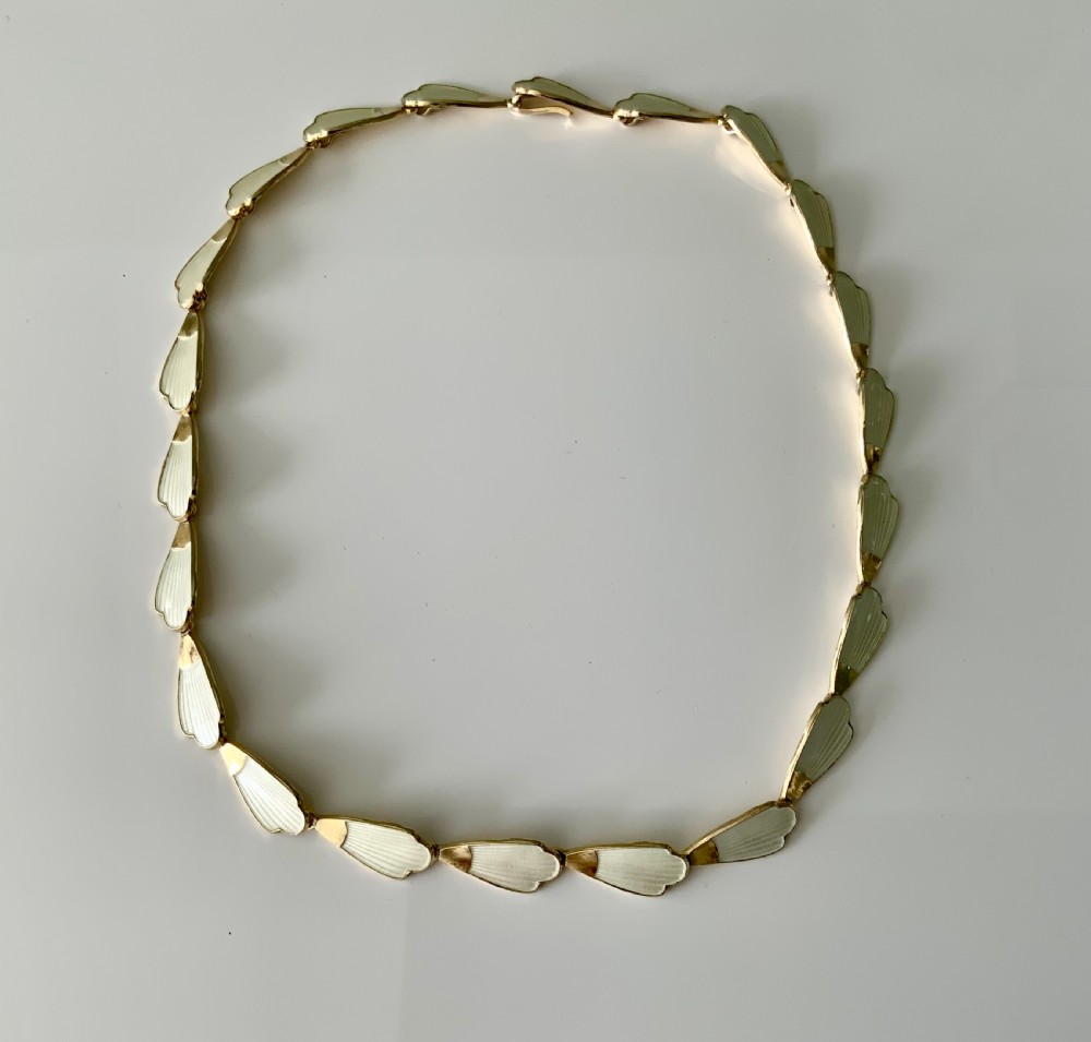Volmer Bahner silver enamel necklace