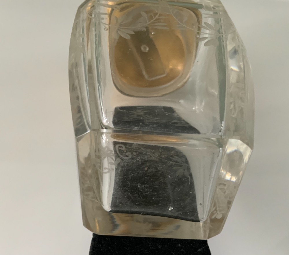 French etched glass & ormolu dressing table jar View IV