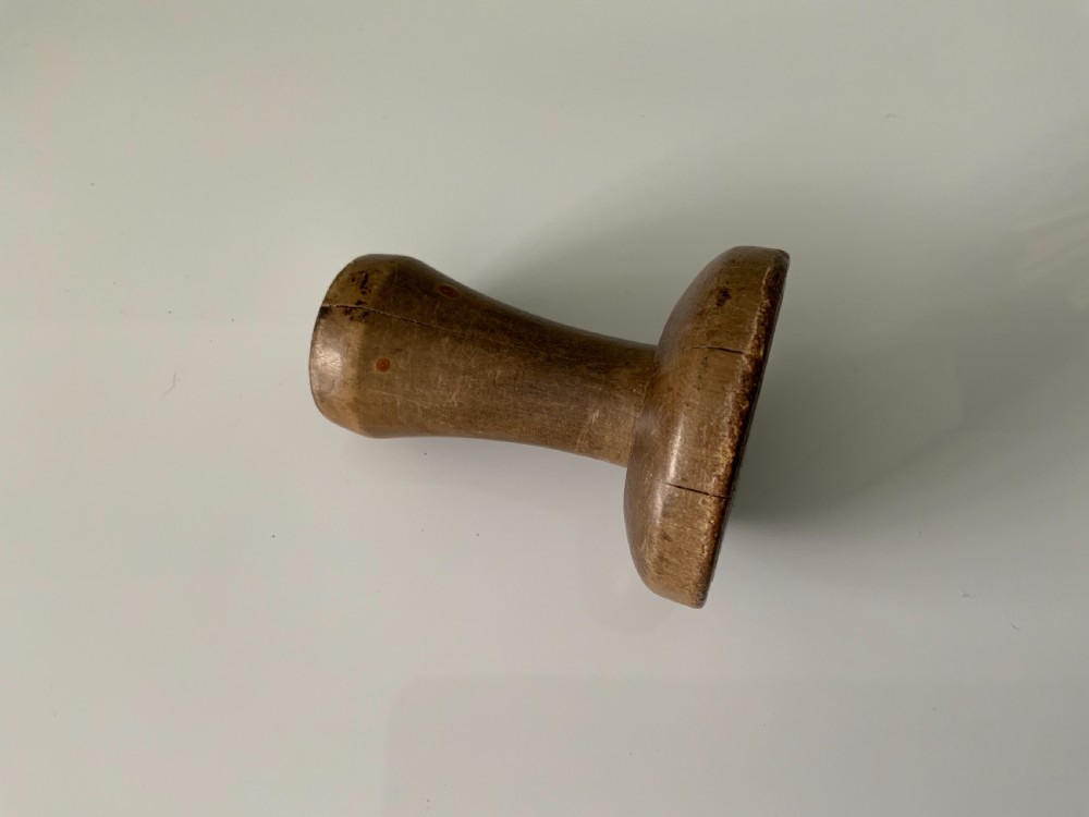 Rare 19th century armorial butter stamp View II