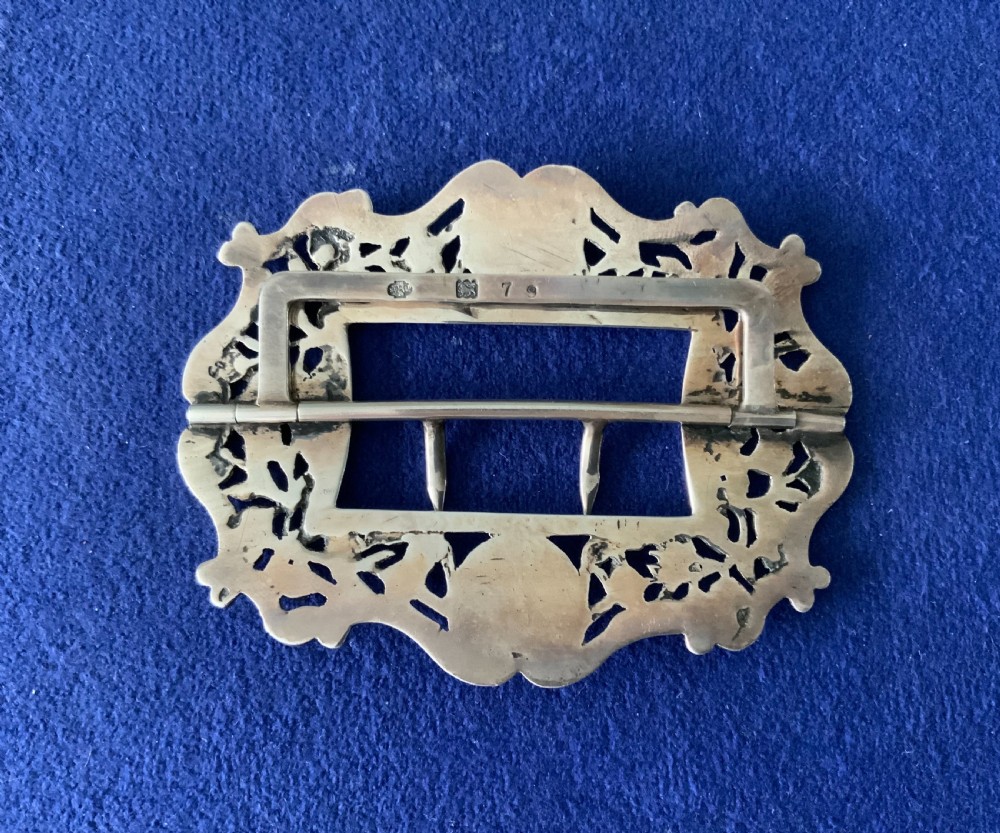Victorian silver belt buckle William Hutton & Sons View II