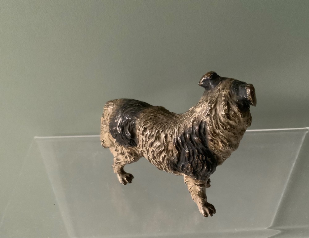 Cold painted bronze Collie View III