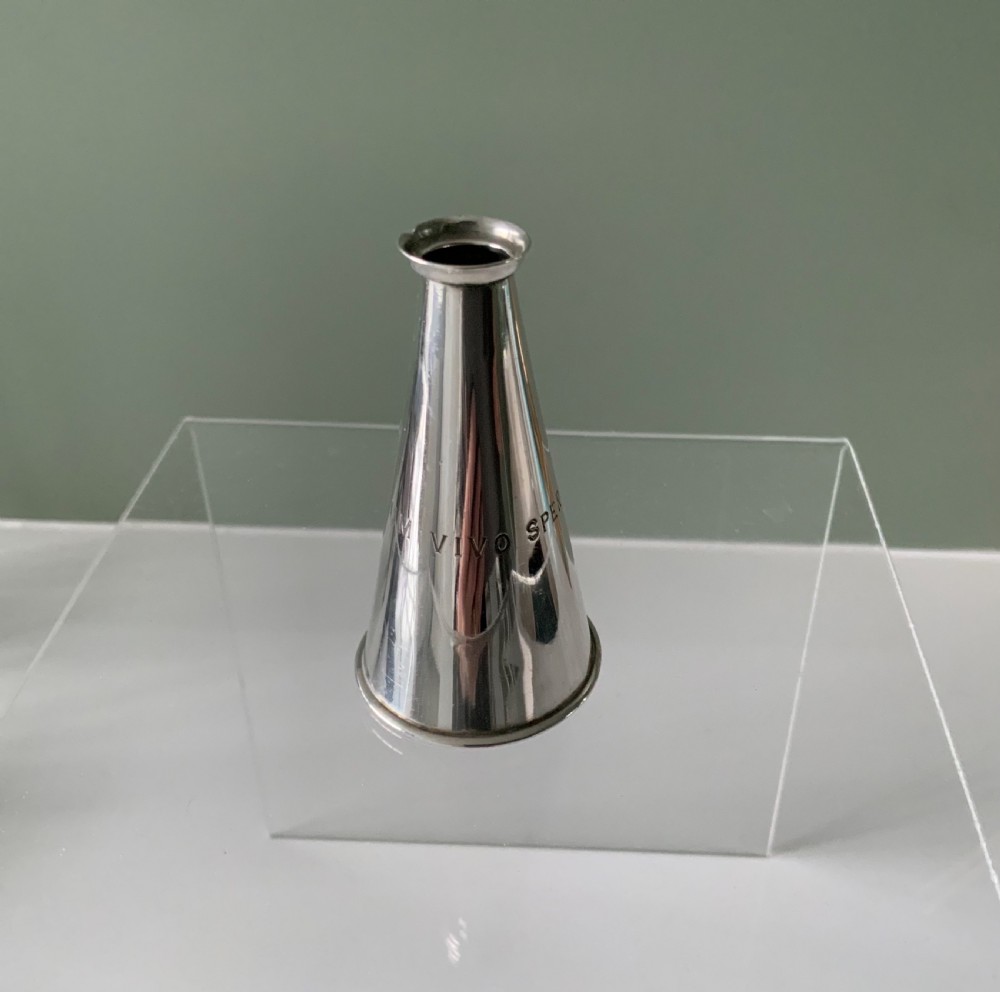 Silver miniature megaphone