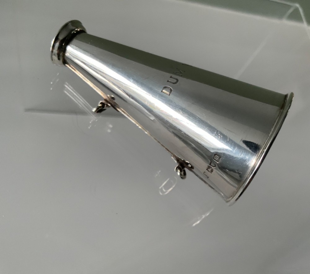 Silver miniature megaphone View IV