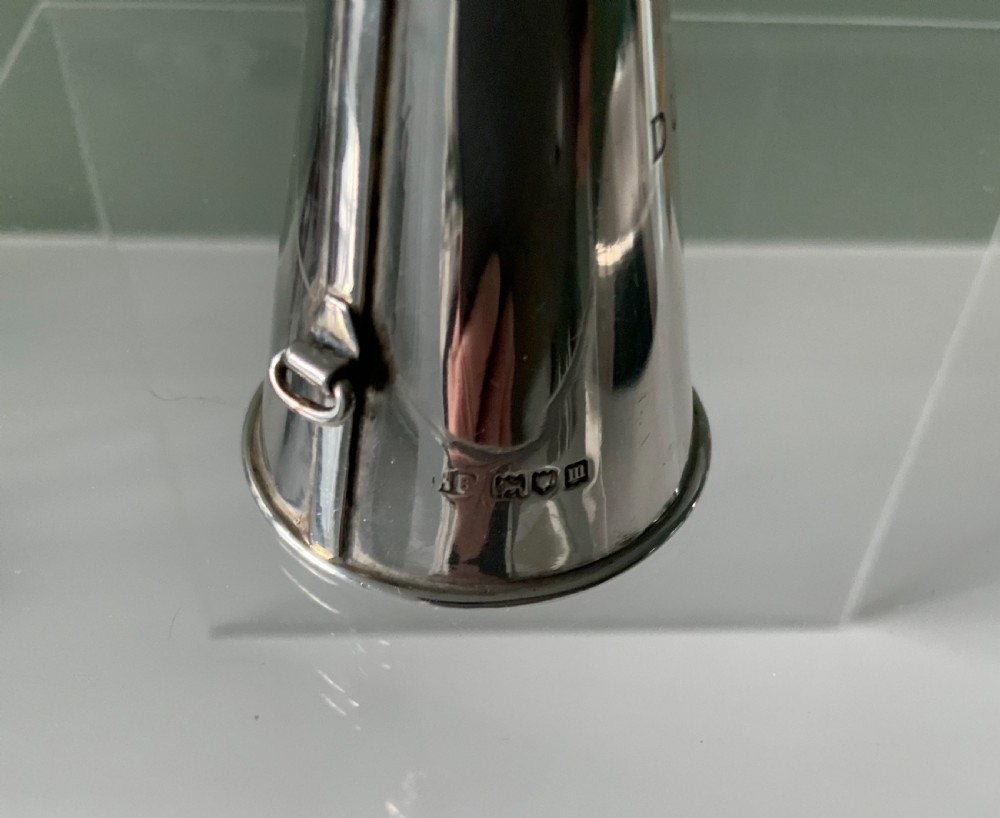 Silver miniature megaphone View V