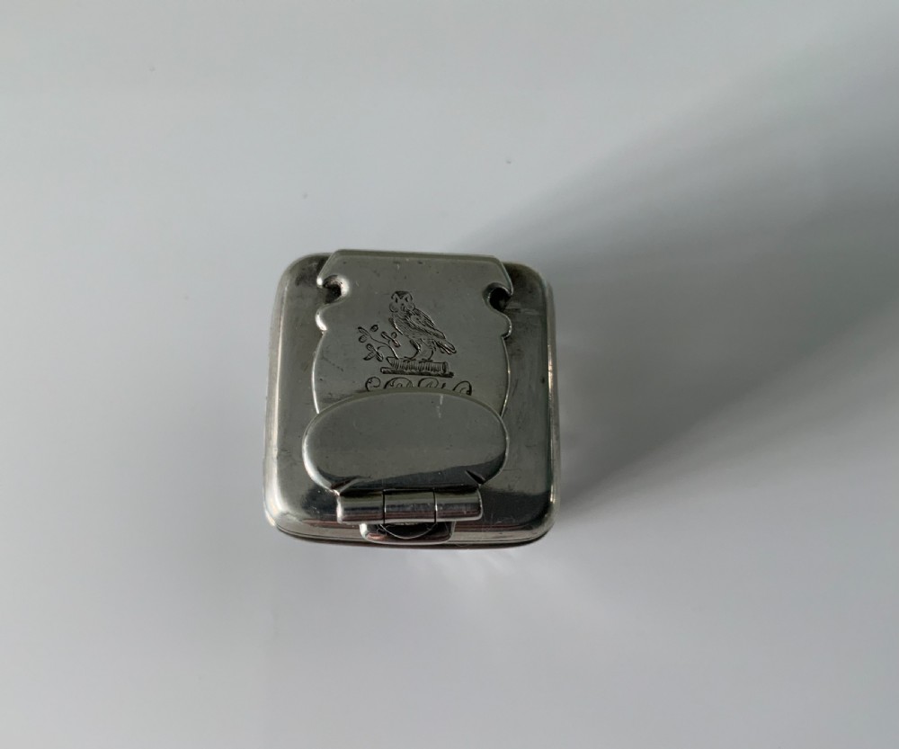 Very small Georgian travelling inkwell View II