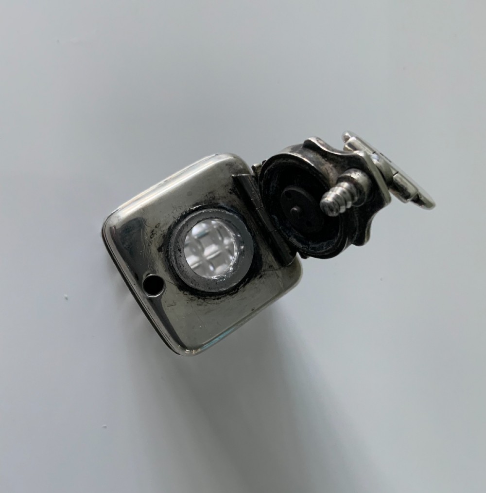 Very small Georgian travelling inkwell View III