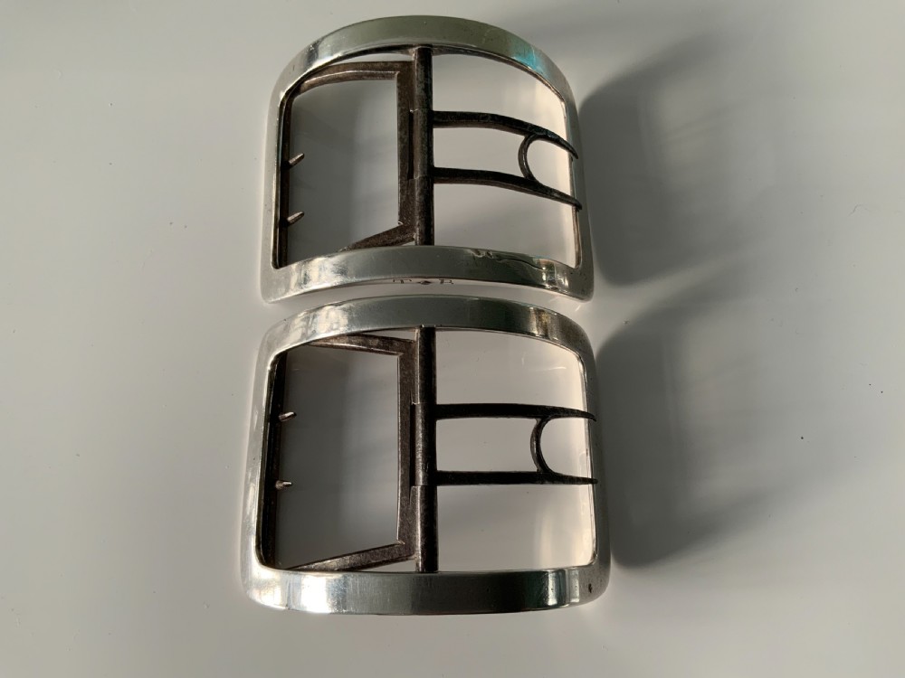 Pair of Georgian silver buckles