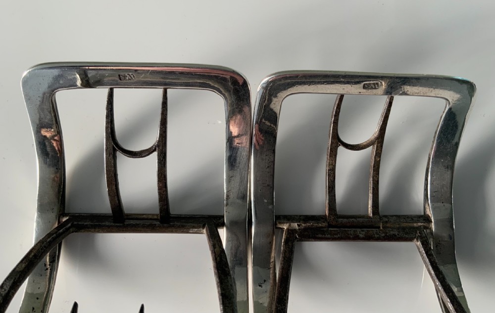 Pair of Georgian silver buckles View III