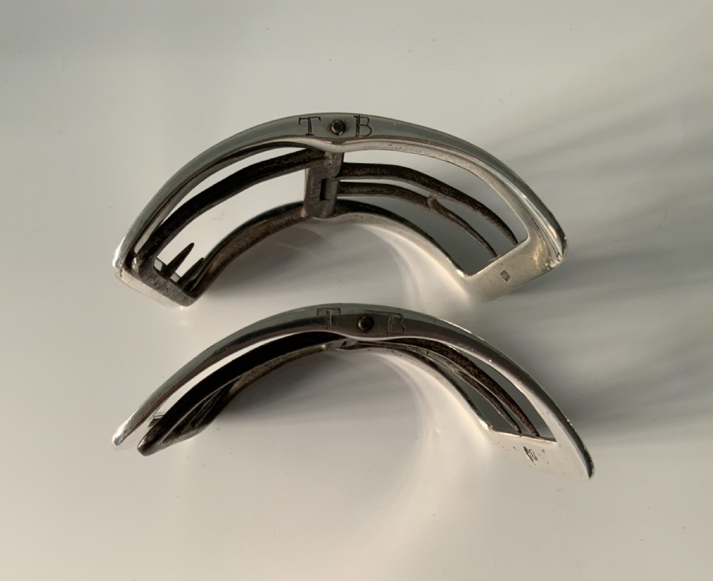Pair of Georgian silver buckles View V