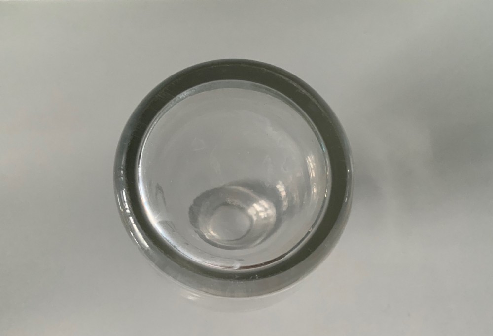 Georgian spirit decanter with etched label View IV
