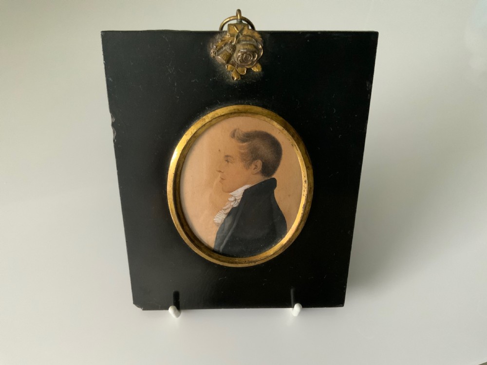 Portrait miniature of a young gentleman