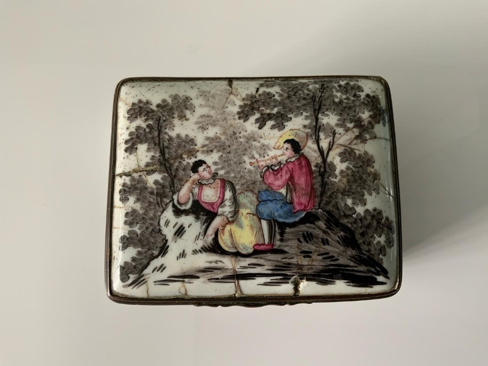 18th Century Bilston Enamel box
