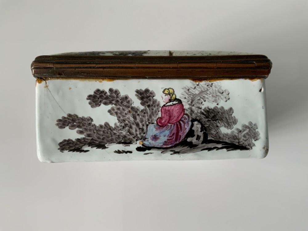 18th Century Bilston Enamel box View VI