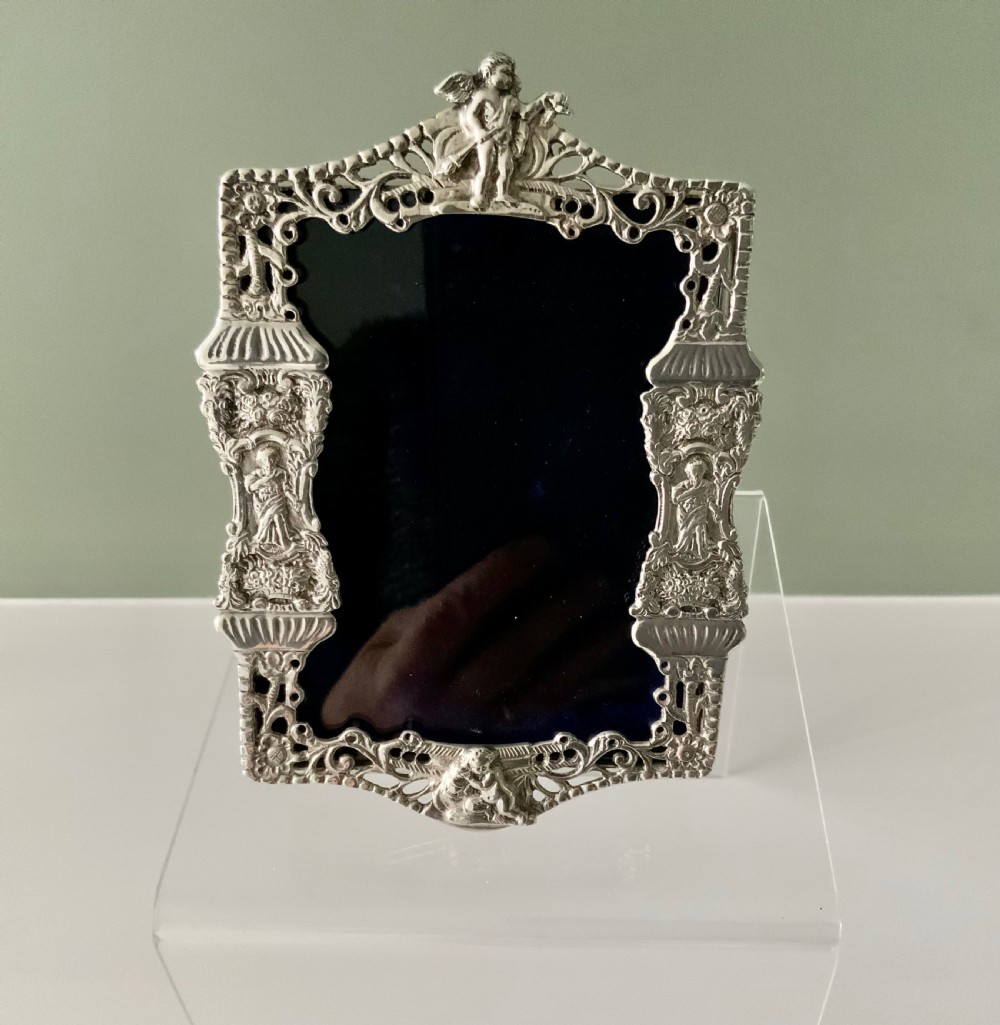 Ornate Victorian silver photograph frame