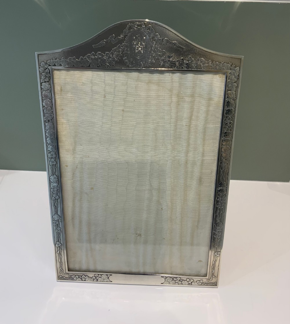 French silver photograph frame