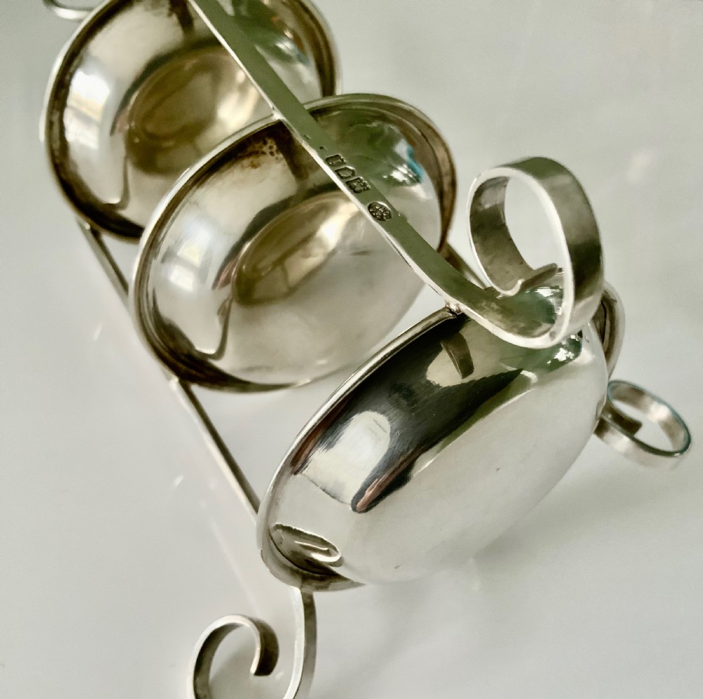 Silver tiered ring tray retailed by Kirby Beard & Sons View III
