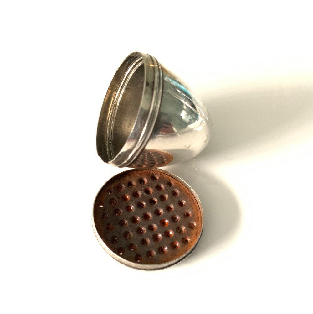 Georgian silver nutmeg grater View VI