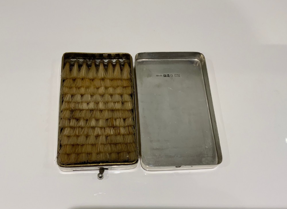 Asprey silver travelling brush View II