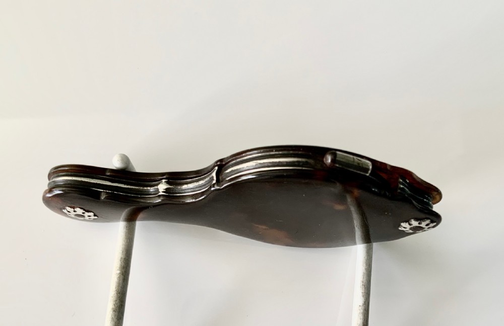 Georgian silver & tortoiseshell folding magnifying glass View III