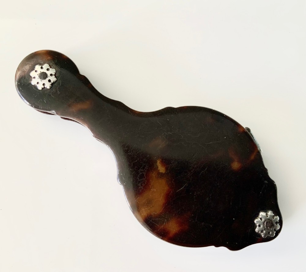 Georgian silver & tortoiseshell folding magnifying glass View IV