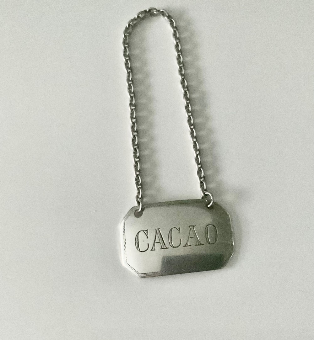 Silver Boudoir Label Cacao (chocolate) - Continental