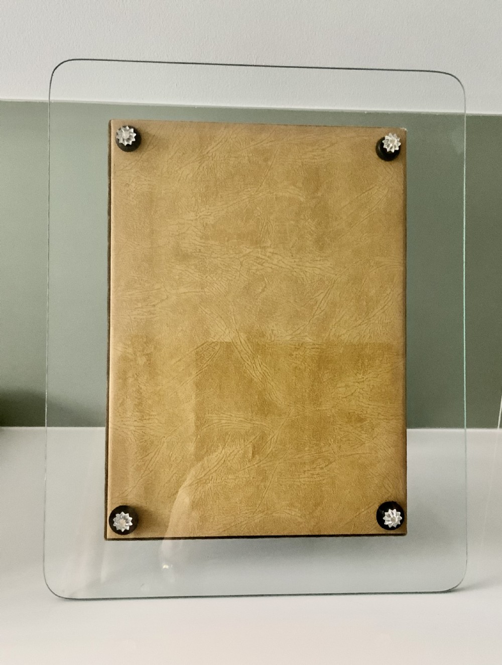 Art Deco glass photograph frame