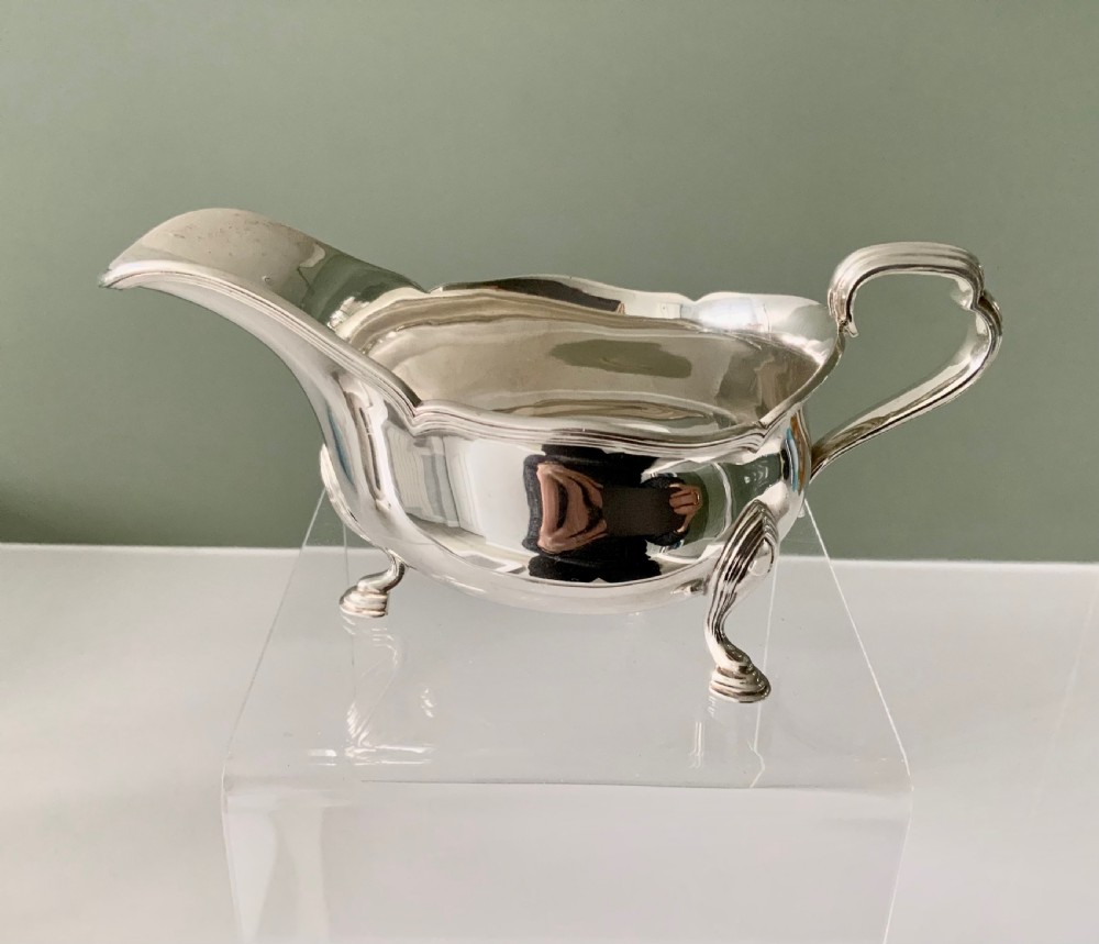 Silver sauce boat 