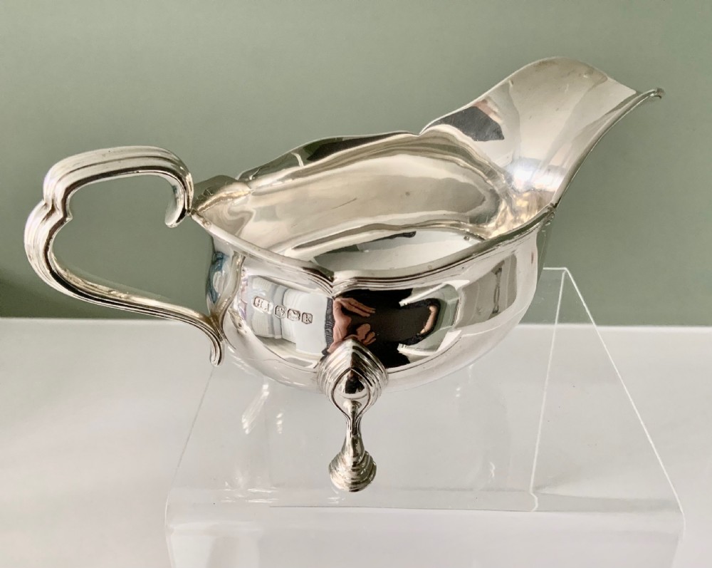 Silver sauce boat  View III
