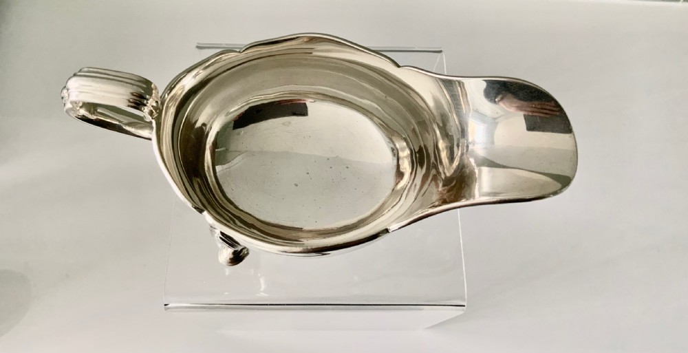 Silver sauce boat  View V