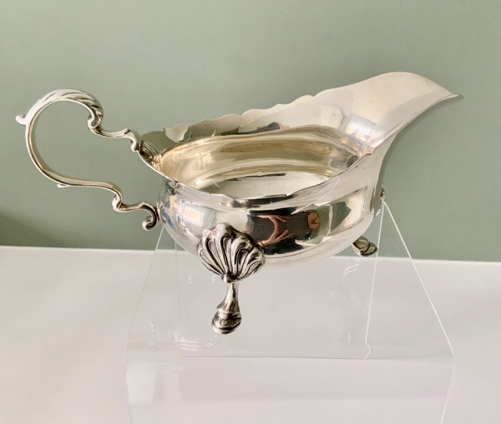 Silver sauce boat