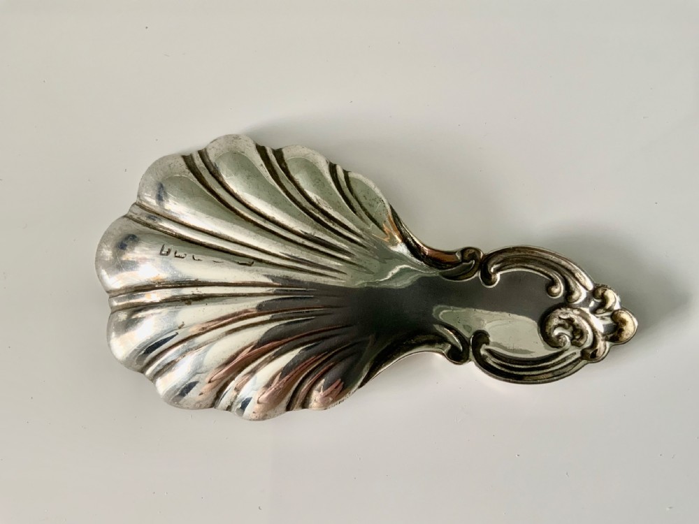 Silver caddy spoon - Sheffield View II
